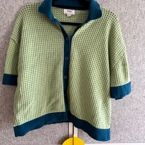 Red Sky Brand endless vacation knit button top in XL women’s